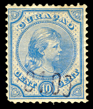 Little Girl Postage Stamp.Curazao