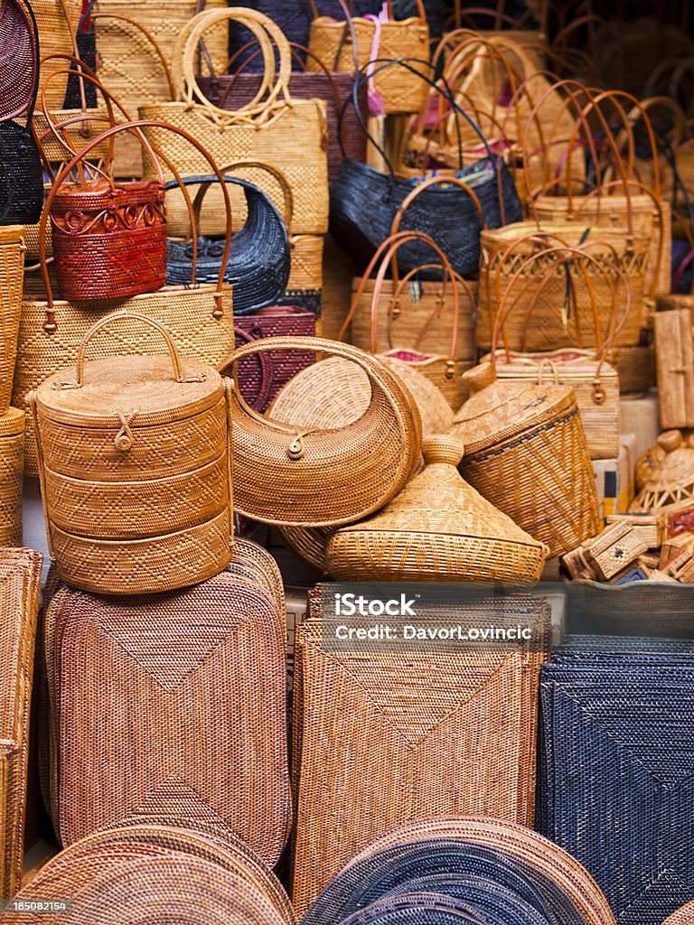 Cesto de Bali - Royalty-free Mercado - Espaço de Venda a Retalho Foto de stock