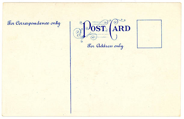 istock Retro Background Image of an Vintage Antique Postcard Back 185082220