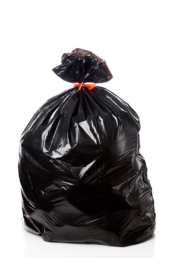 Garbage Bag isolated on white