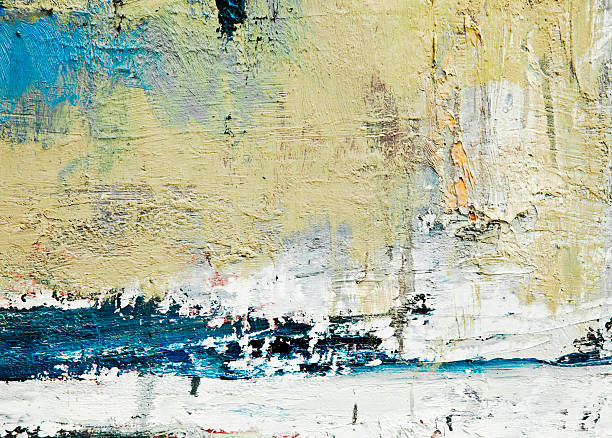 istock Abstract painted yellow, grayed out art backgrounds. 185082890