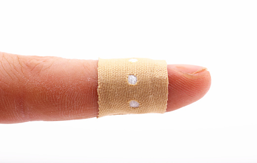 Finger Bandage Cut Finger Band Bandage Stock Photo 1080673193