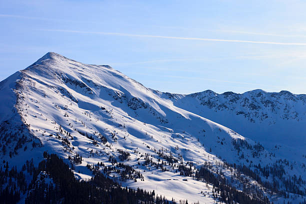 istock snow covered mountain range in the Austrian Alps 185083029