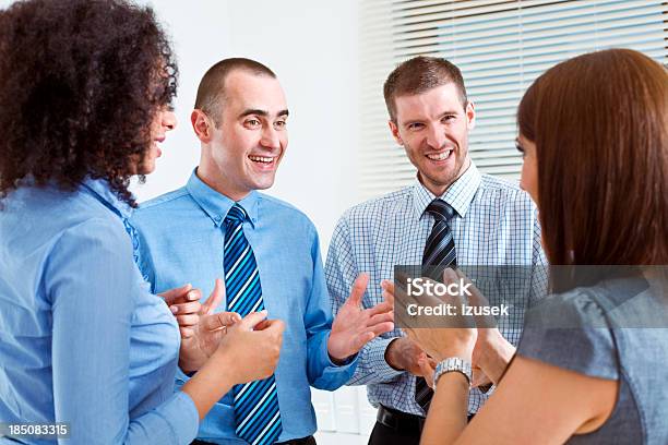 Business Team Discussing Stock Photo - Download Image Now - 25-29 Years, 30-34 Years, Adult