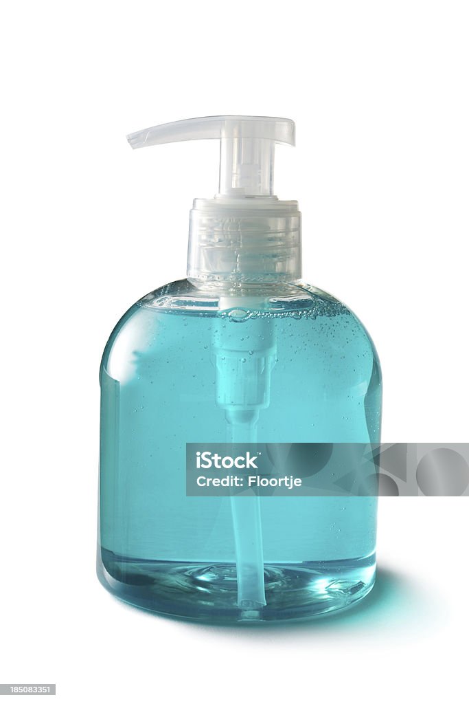 El baño: Jabón frasco de la bomba - Foto de stock de Dispensador de jabón libre de derechos