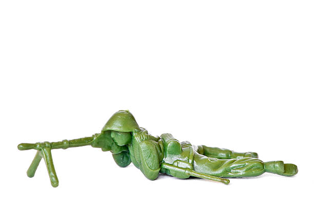 istock Generic toy soldier isolated on white 185083580