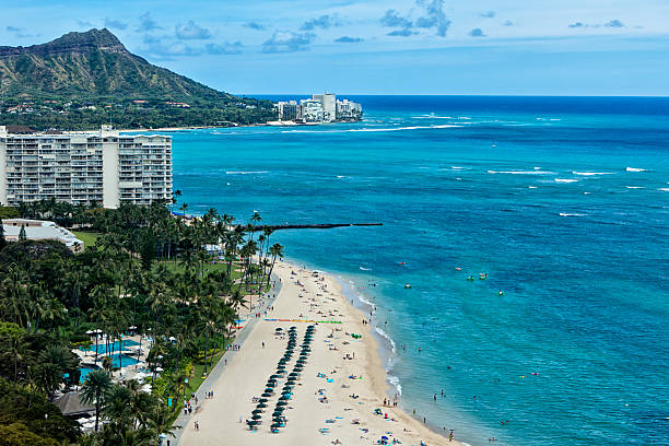 istock Waikiki Beach Aerial View 185083953