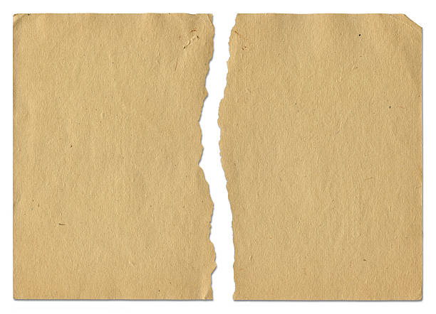 papel antigo mangona - cut or torn paper paper torn old imagens e fotografias de stock