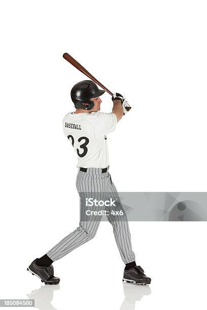 Baseballspieler In Aktion Stockfoto und mehr Bilder von Baseball - Baseball, Einen Baseball schlagen, Faszination