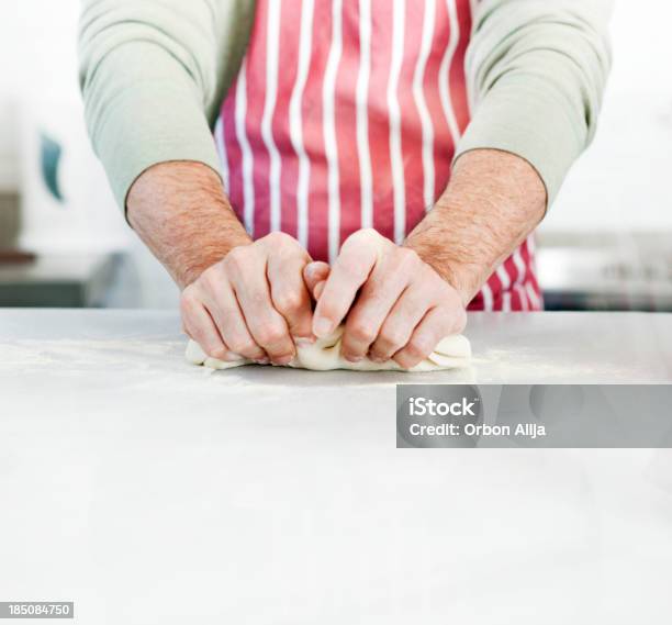 Chef Preparing Pasta Stock Photo - Download Image Now - Adult, Apron, Chef