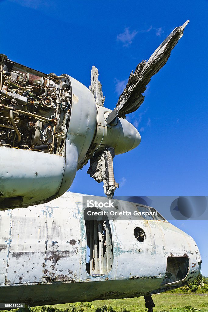 Derelict Flugzeuge, Grenada W.I. - Lizenzfrei Alt Stock-Foto