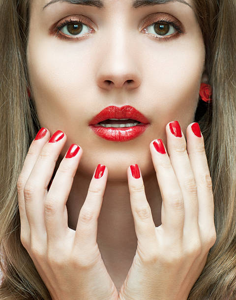 istock Close-up beauty portrait 185085323