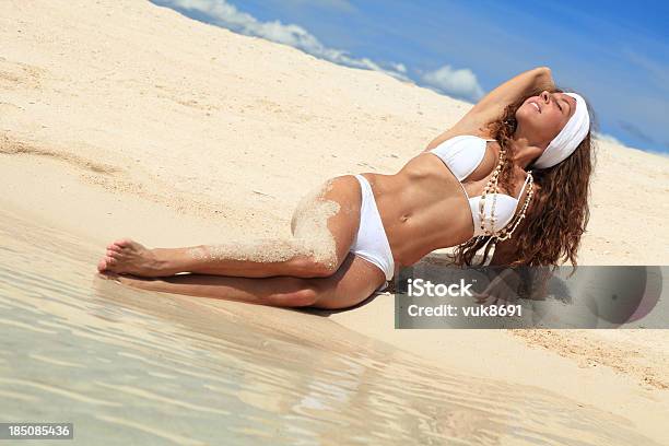 Enjoying The Tropical Beach Stock Photo - Download Image Now - Adult, Adults Only, Beach