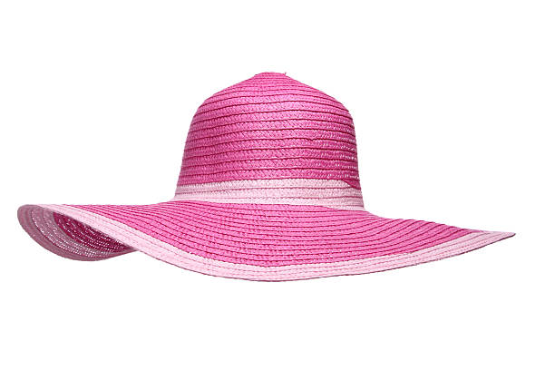 Pink Sun Hat stock photo