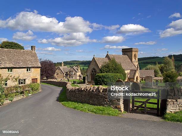 Parish Church Stock Photo - Download Image Now - Cotswolds, Cemetery, House