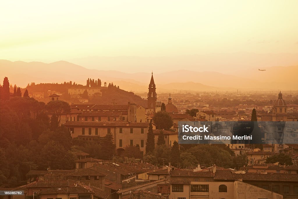Florence skyline At Sunset Florence skyline At Sunset http://www.massimomerlini.it/is/florence.jpg http://www.massimomerlini.it/is/tuscany.jpg Airplane Stock Photo