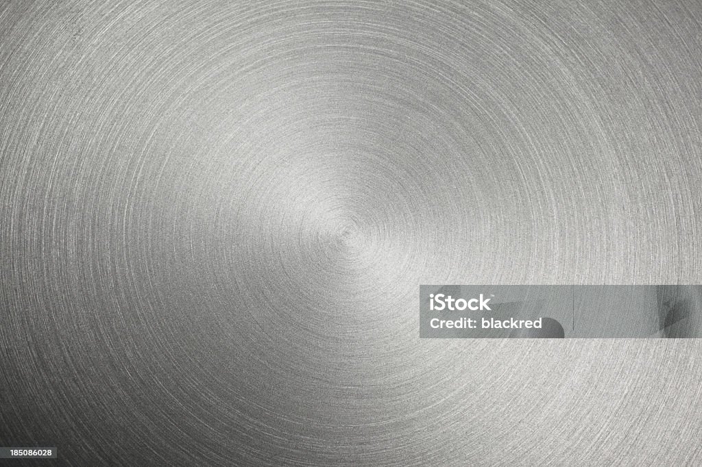 Circulaire métal brossé Texture - Photo de Acier inoxydable libre de droits