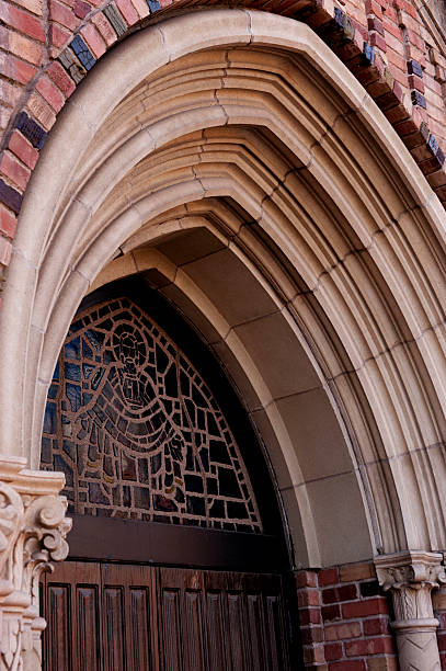 istock Arched Church Doorway 185086463