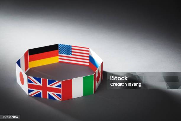 Flags Für Die Globalen Wirtschaftlichen G8gruppe Von Acht Ländern Hz Stockfoto und mehr Bilder von Deutschland