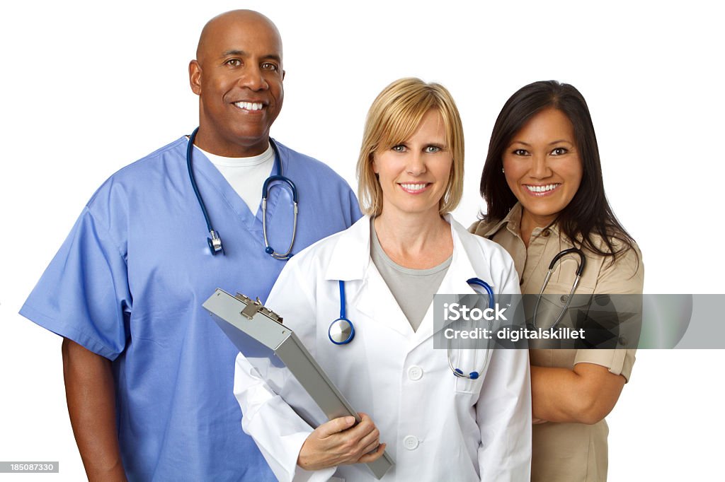 Equipe médica - Foto de stock de Fundo Branco royalty-free