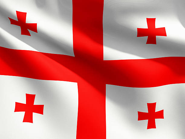 istock Close Up Flag - Georgia 185087778