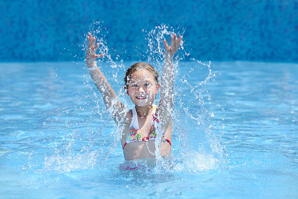 istock Girl playing in the pool 185087832