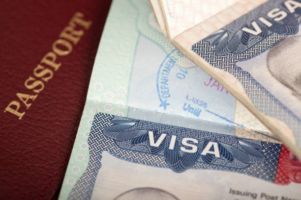visa background stock photo