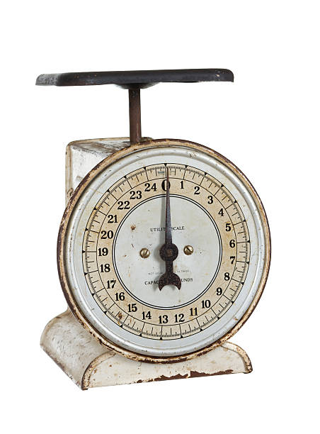 istock Vintage Scale, Pounds & Ounces, Isolated On White, Clipping Path, Left 185088582