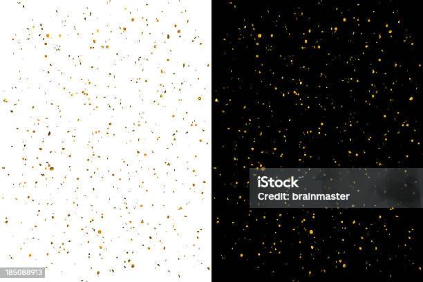 Gold Confetti Celebration Stock Photo - Download Image Now - Confetti, Gold - Metal, Gold Colored