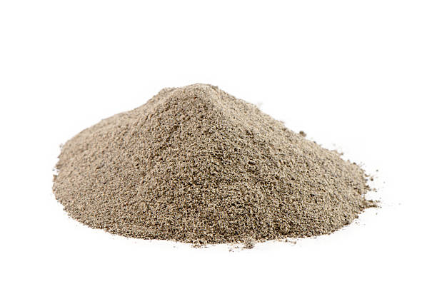 istock Pile of ground black pepper isolated on white 185088957