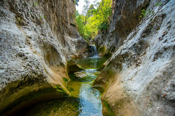 Canyon of wild river Belica in Eastern Serbia