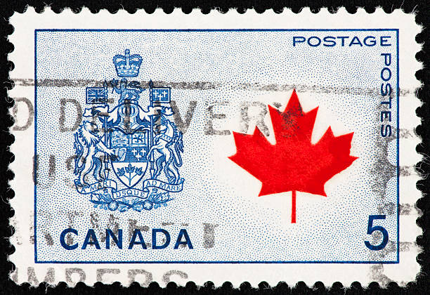 istock The Arms of Canada Stamp 185089650