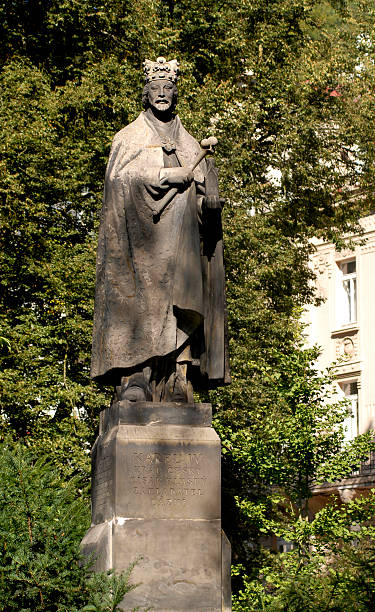 istock Charles IV statue, Karlovy Vary 185089872