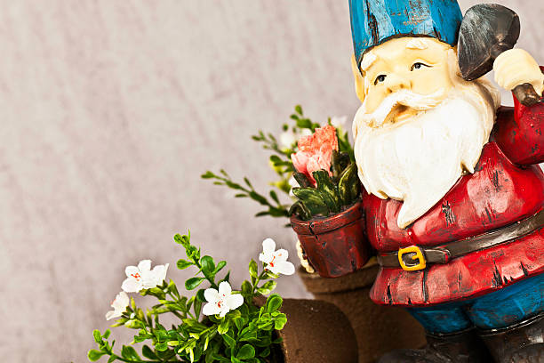 istock Garden Gnome with Plants 185089932