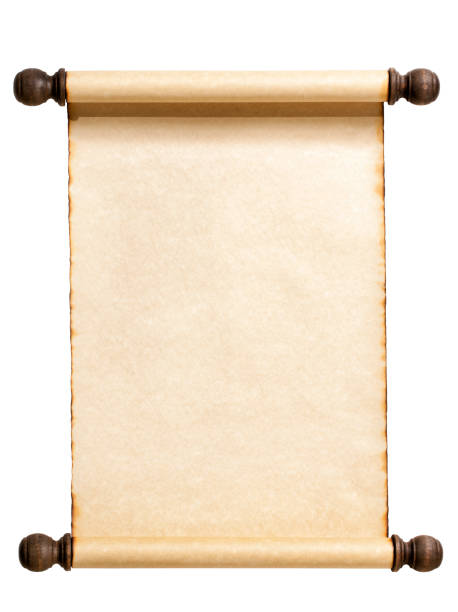 Blank Scroll Isolated On White Stock Photo - Download Image Now - Paper  Scroll, Parchment, Old - iStock