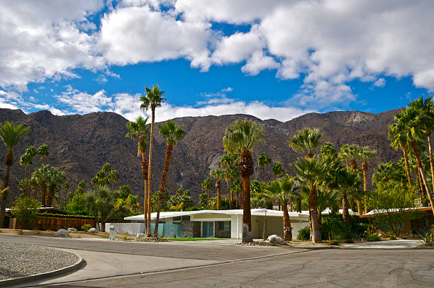 istock Palm Springs, Southern California scenic view with homes 185090204
