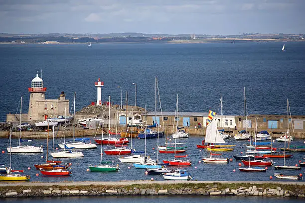 Photo of Aerial view at Howth pier and marina, Dublin, Ireland