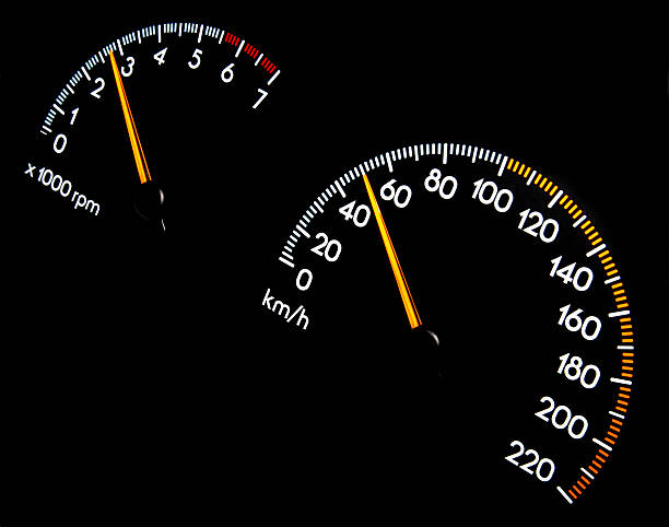 contachilometri 50 km/h-tachimetro - speedometer odometer number 50 car foto e immagini stock