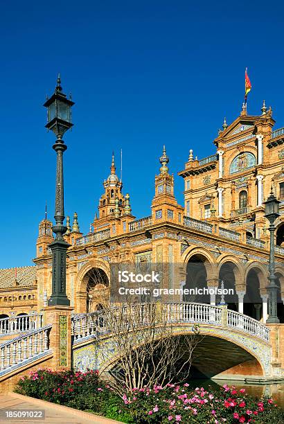 Plaza De España Foto de stock y más banco de imágenes de Arquitectura - Arquitectura, Característica arquitectónica, Comunidad Autónoma de Andalucía