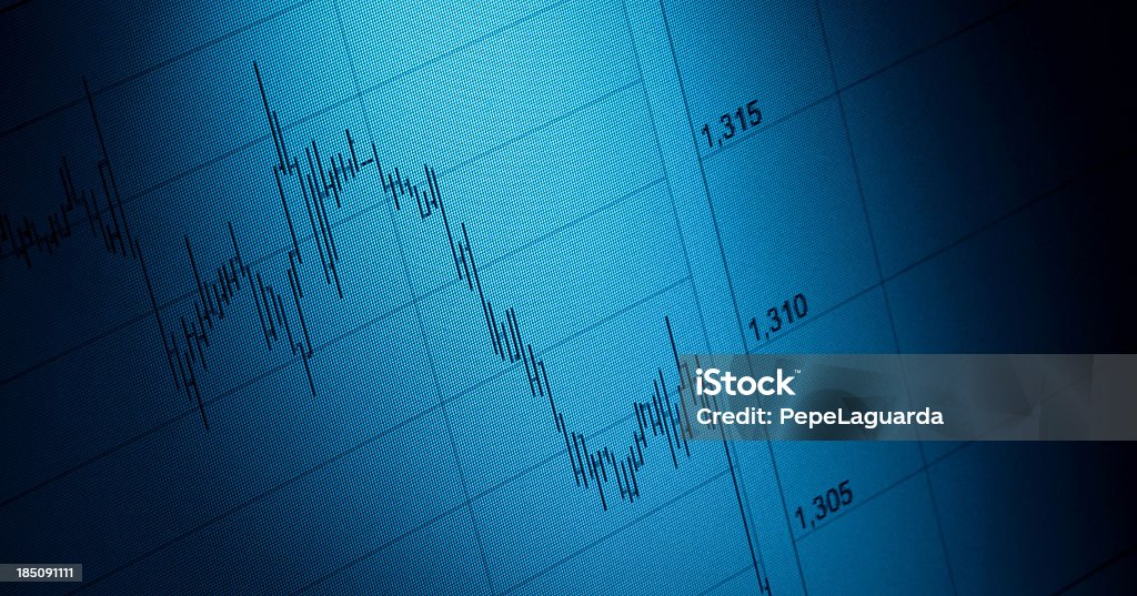 Grafici Forex mercato-Stock - Foto stock royalty-free di Azioni e partecipazioni