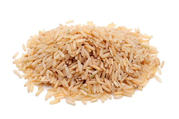 arroz jazmín - brown rice fotos fotografías e imágenes de stock