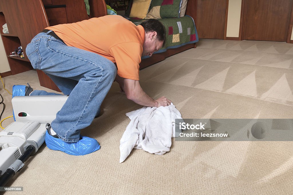 Profesional limpiador de alfombras - Foto de stock de Adulto libre de derechos