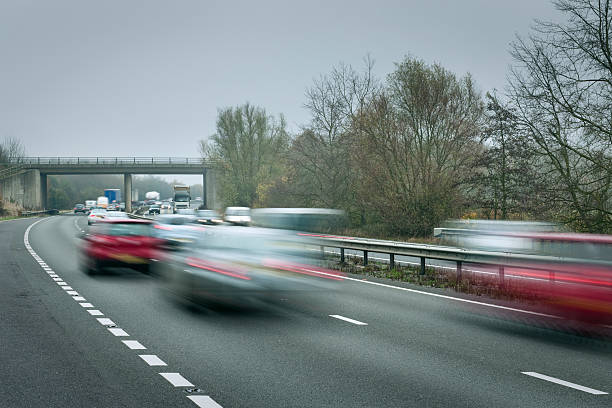 istock Fast traffic on gloomy day 185091490