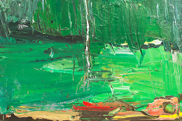 istock Abstract painted green art backgrounds. 185091856