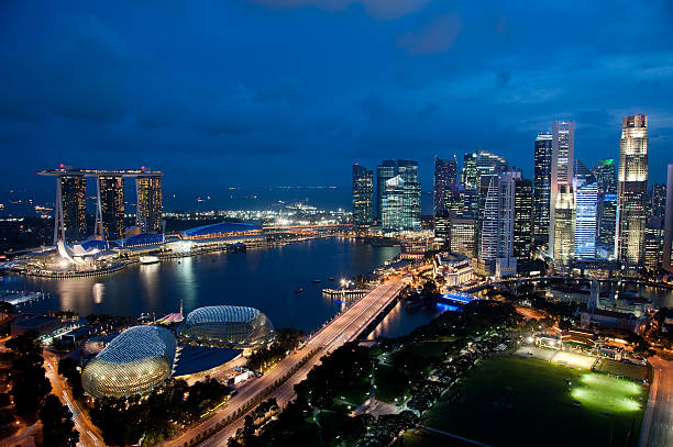 istock Singapore City Skyline at Dusk 185091903