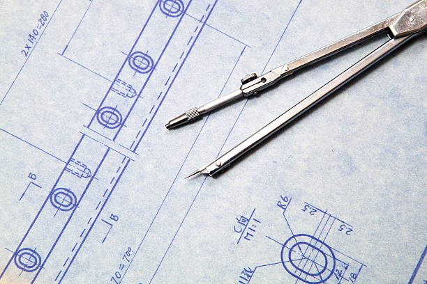 istock Mechanic blueprint detail 185092173