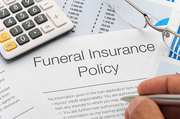 istock Close up of approved Funeral Insurance policy 185092330