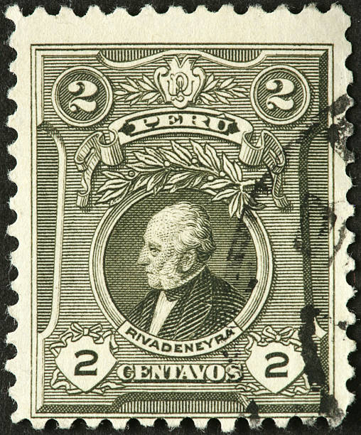 istock Rivadeneyra on an old Peruvian postage stamp 185092588