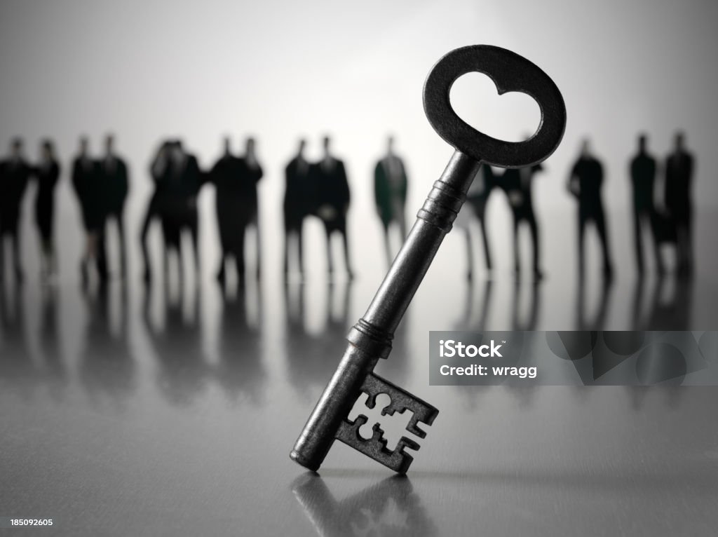 Business-Team und der Schlüssel zum Erfolg - Lizenzfrei Der Schlüssel zum Erfolg Stock-Foto