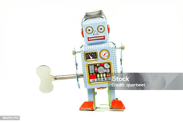 Retro Zinn Spielzeugroboter Stockfoto und mehr Bilder von Aufziehspielzeug - Aufziehspielzeug, Schlüssel, Spielzeug